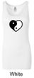 Ladies Yoga Tanktop Yin Yang Heart Longer Length Tank Top
