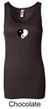 Ladies Yoga Tanktop Yin Yang Heart Small Print Longer Length Tank Top