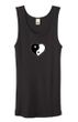 Ladies Yoga Tanktop Yin Yang Heart Small Print Organic Tank Top