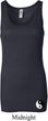 Ladies Yoga Tanktop Yin Yang Patch Bottom Print Longer Length Tank Top