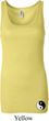 Ladies Yoga Tanktop Yin Yang Patch Bottom Print Longer Length Tank Top