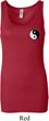 Ladies Yoga Tanktop Yin Yang Patch Pocket Print Longer Length Tank Top