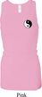 Ladies Yoga Tanktop Yin Yang Patch Pocket Longer Length Racerback Tank