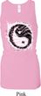 Ladies Yoga Tanktop Yin Yang Sun Longer Length Racerback Tank Top