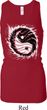 Ladies Yoga Tanktop Yin Yang Sun Longer Length Racerback Tank Top