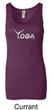 Ladies Yoga Tanktop Yoga Spelling Longer Length Tank Top
