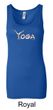Ladies Yoga Tanktop Yoga Spelling Longer Length Tank Top