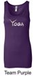 Ladies Yoga Tanktop Yoga Spelling Longer Length Tank Top