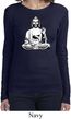 Ladies Yoga Tee At Peace Buddha Long Sleeve