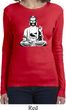 Ladies Yoga Tee At Peace Buddha Long Sleeve