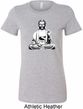 Ladies Yoga Tee At Peace Buddha Longer Length Shirt