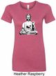 Ladies Yoga Tee At Peace Buddha Longer Length Shirt