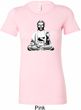 Ladies Yoga Tee At Peace Buddha Longer Length Shirt