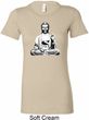Ladies Yoga Tee At Peace Buddha Longer Length Shirt