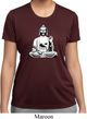 Ladies Yoga Tee At Peace Buddha Moisture Wicking T-shirt
