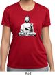 Ladies Yoga Tee At Peace Buddha Moisture Wicking T-shirt
