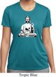 Ladies Yoga Tee At Peace Buddha Moisture Wicking T-shirt