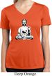 Ladies Yoga Tee At Peace Buddha Moisture Wicking V-neck