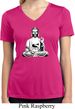 Ladies Yoga Tee At Peace Buddha Moisture Wicking V-neck
