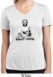 Ladies Yoga Tee At Peace Buddha Moisture Wicking V-neck