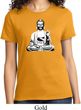 Ladies Yoga Tee At Peace Buddha T-shirt