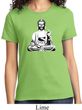 Ladies Yoga Tee At Peace Buddha T-shirt