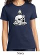 Ladies Yoga Tee At Peace Buddha T-shirt