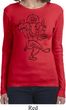 Ladies Yoga Tee Black Sketch Ganesha Long Sleeve