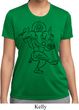 Ladies Yoga Tee Black Sketch Ganesha Moisture Wicking T-shirt