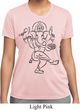 Ladies Yoga Tee Black Sketch Ganesha Moisture Wicking T-shirt