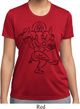Ladies Yoga Tee Black Sketch Ganesha Moisture Wicking T-shirt