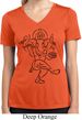 Ladies Yoga Tee Black Sketch Ganesha Moisture Wicking V-neck