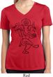 Ladies Yoga Tee Black Sketch Ganesha Moisture Wicking V-neck