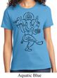 Ladies Yoga Tee Black Sketch Ganesha T-shirt