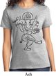 Ladies Yoga Tee Black Sketch Ganesha T-shirt