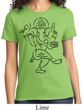 Ladies Yoga Tee Black Sketch Ganesha T-shirt
