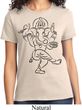 Ladies Yoga Tee Black Sketch Ganesha T-shirt