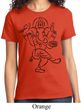 Ladies Yoga Tee Black Sketch Ganesha T-shirt