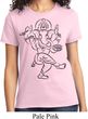 Ladies Yoga Tee Black Sketch Ganesha T-shirt