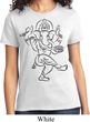 Ladies Yoga Tee Black Sketch Ganesha T-shirt