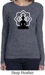 Ladies Yoga Tee Buddha Lotus Pose Long Sleeve