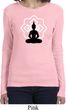 Ladies Yoga Tee Buddha Lotus Pose Long Sleeve