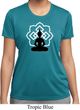 Ladies Yoga Tee Buddha Lotus Pose Moisture Wicking T-shirt