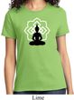 Ladies Yoga Tee Buddha Lotus Pose T-shirt