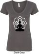 Ladies Yoga Tee Buddha Lotus Pose V-Neck