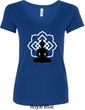 Ladies Yoga Tee Buddha Lotus Pose V-Neck