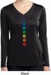 Ladies Yoga Tee Diamond Chakras Dry Wicking Long Sleeve
