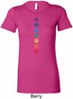 Ladies Yoga Tee Diamond Chakras Longer Length Shirt