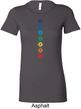 Ladies Yoga Tee Diamond Chakras Longer Length Shirt