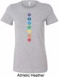 Ladies Yoga Tee Diamond Chakras Longer Length Shirt